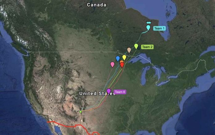 The Gas Balloon travelled far into Northern Ontario