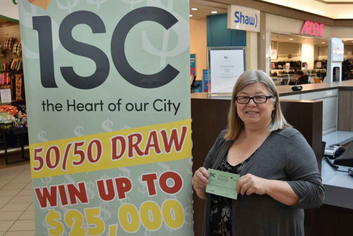 Cindy Lou Luhtala won last year's Intercity 50/50 Cash Draw, and was on hand to buy the very first ticket to this year's draw! The draw supports the Our Hearts at Home Cardiovascular Campaign, bringing full cardiovascular surgery to Thunder Bay and Northwestern Ontario. Tickets are $5 each or 3 for $10!
