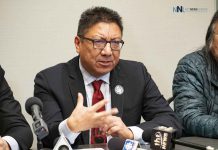 NAN Calls on Federal Government to Support Community-led Search for Missing Adventurer NAN Grand Chief Alvin Fiddler speaking at press conference