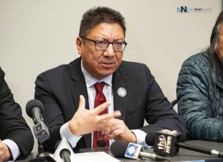 Nishnawbe Aski First Nations Demand Immediate Action on Rising Mental Health Crisis NAN Grand Chief Alvin Fiddler speaking at press conference