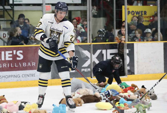 The Teddy Bear Toss saw 35 bags of bears collected