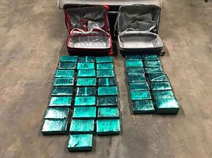43 kg of seized cocaine - Image RCMP
