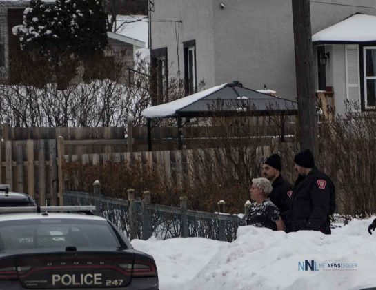 Thunder Bay Police Presence on McCulloch Street on January 3 2020
