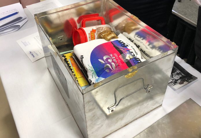 Opens 25-Year-Old Time Capsule at 50th Celebration