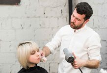 Elevate Your Look: Transformations Await at the Local Hair Salon Woman Getting Her New Hairstyle In Salon.