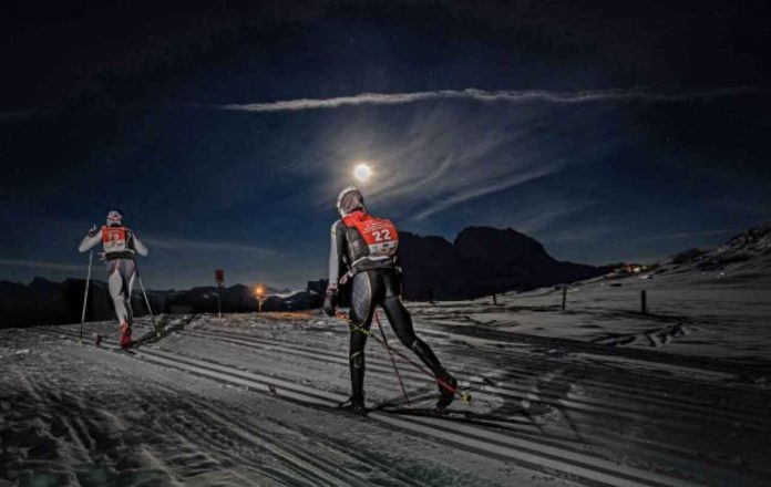 Giandomenico Salvadori (ITA) and Justyna Kowalczyk (POL) took the honours in Italy’s most atmospheric cross-country skiing event: the South Tyrol Moonlight Classic