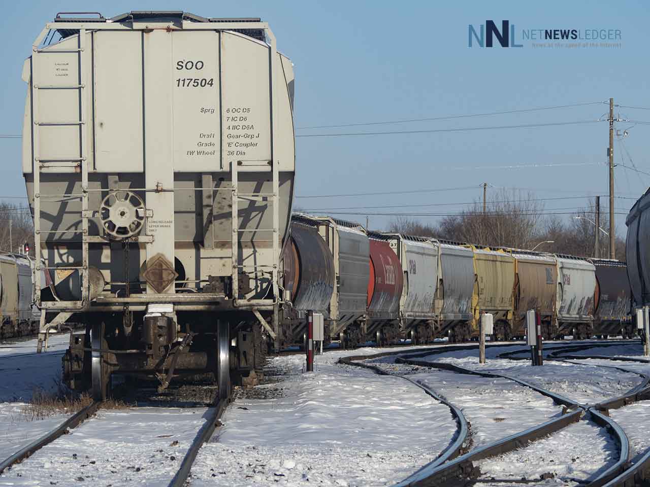 CN Rail cars in Thunder Bay