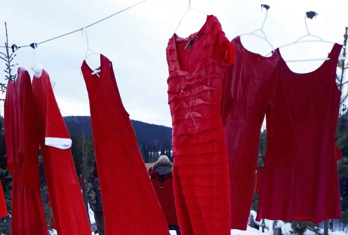 Red Dresses to remember MMIWG