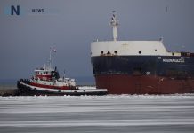 A Deep-Water Legacy: The History of Shipping on the Great Lakes Algoma Equinox Docking March 30 2020 at Richardson Elevator - Harbour Ice is open and Dangerous