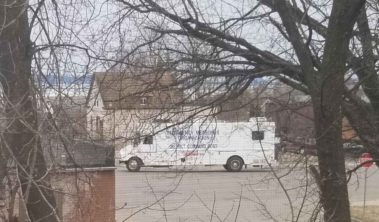 Thunder Bay Police Service Command Unit on scene