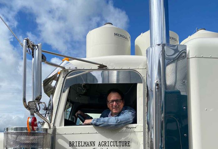 2020-06-10---MPP-Rickford-with-Maynard-Martin-at-Brielmann-Farm Greg Rickford