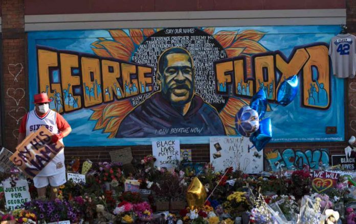 General view of George Floyd's memorial site during the first morning after all four officers involved have been criminally charged in Floyd's death following over a week of nation-wide protests in Minneapolis, Minnesota, U.S. June 4, 2020. REUTERS/Nicholas Pfosi