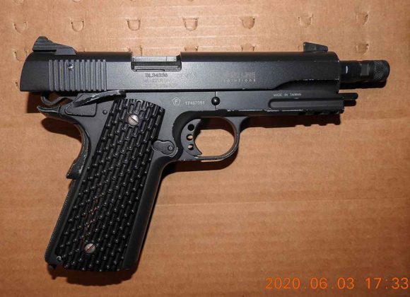 Gun Seized in Raid - Image Thunder Bay Police Service