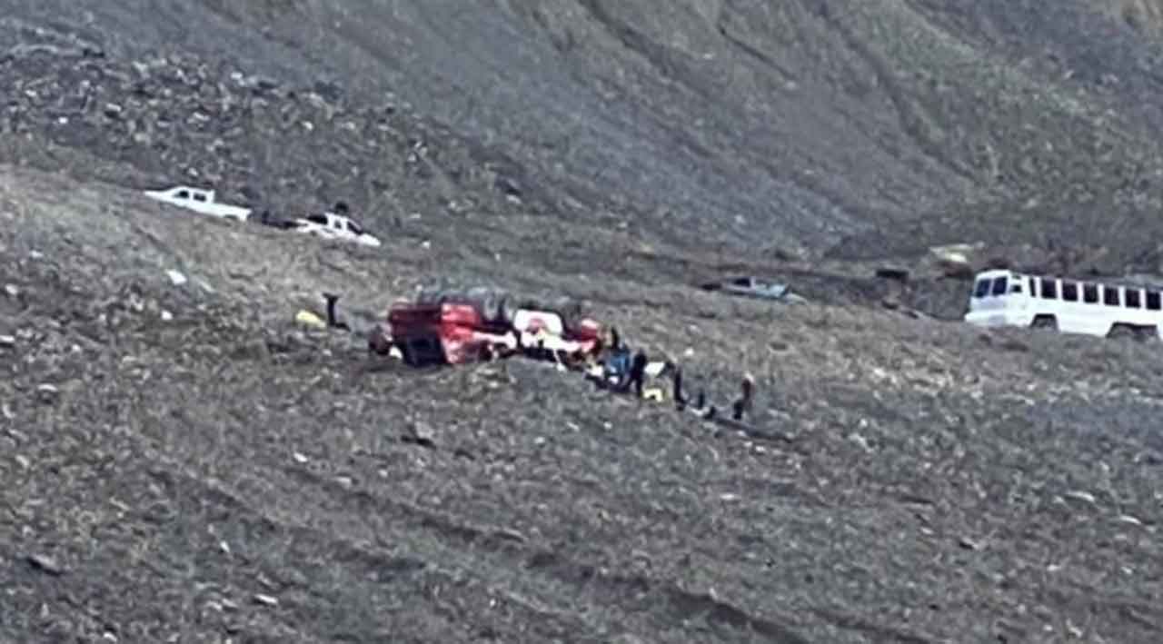 Image: Randy Cusack - Accident Scene near Athabaska Glacier on Columbia Icefields