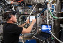 NASA Astronaut to Take Questions from Girl Scouts Expedition 63 Commander Chris Cassidy during the preparation of the Vection experiment. Credits: NASA