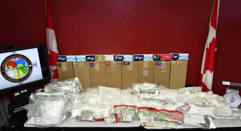 Cocaine, Fentanyl and other drugs and contraband tobacco seized in joint task force drug raids