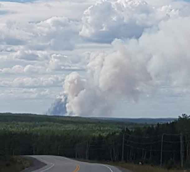 Red Lake 49 is located approximately two kilometres northeast of Madsen. The five hectare fire (not under control) was receiving aerial suppression from water bombers