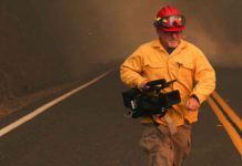 ‘Fire on all sides’: California Wildfires Prompt Evacuations A NBC News journalist takes cover from an approaching LNU Lightning Complex Fire as it engulfs trees and brush in Lake County, California, U.S. August 23, 2020. REUTERS/Adrees Latif