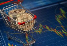 Bitcoin Excitement Grows as Cryptocurrency Starts to Mature Bitcoin BTC coins in the shopping cart