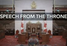 September 23, 2020 – Speech from the Throne Speech from the Throne