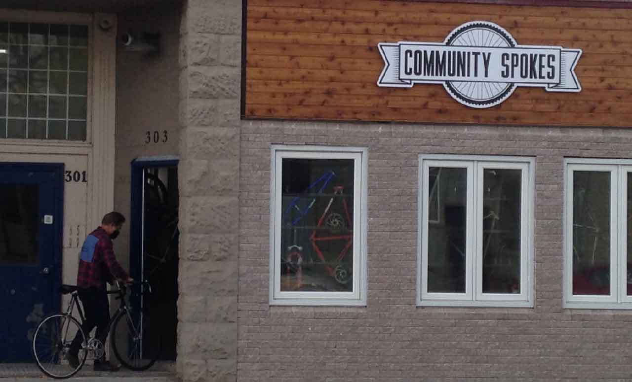 Community Spokes is located at 303 Simpson Street