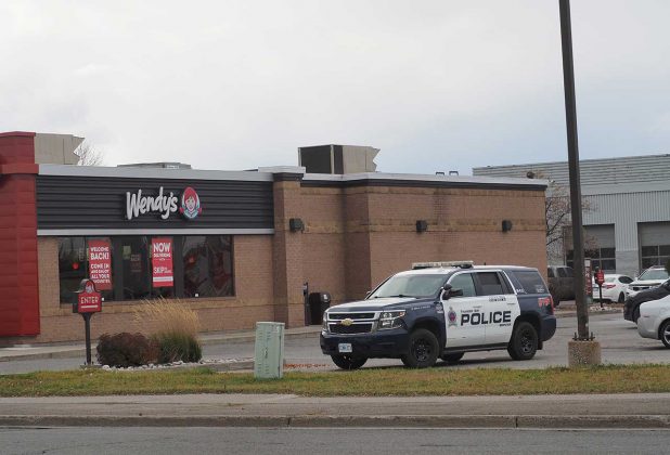 Thunder Bay Police Service on scene at Wendy's on Memorial