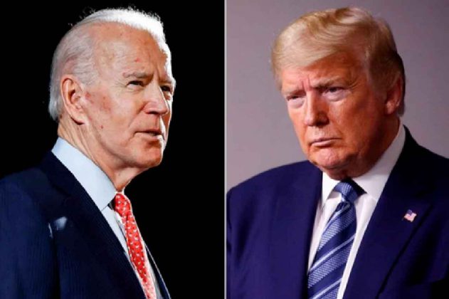 Democrat Joe Biden and Republican Donald Trump