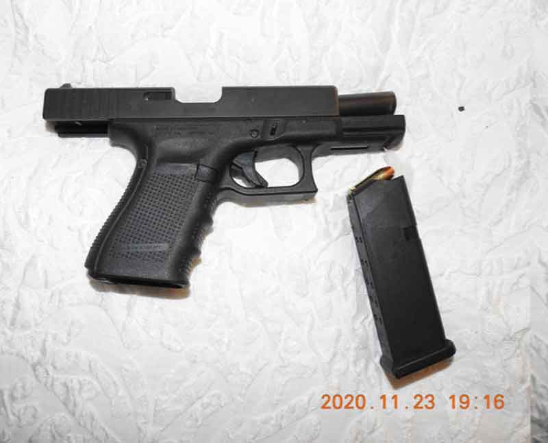 TBPS Image of Seized Handguns