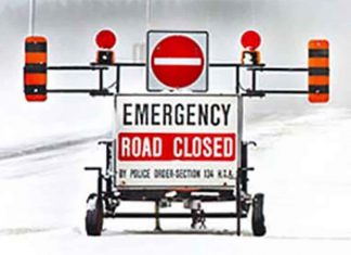 11:40 AM – Highway 11/17 Closed in Both Directions Near Mapleward Road Due to Transport Truck Fire Emergency Road Closure