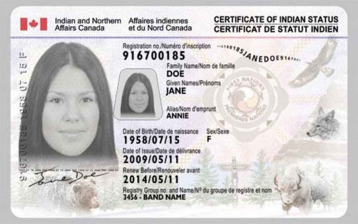 Indigenous Status Card