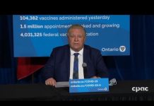 Ontario Premier Doug Ford Announcement – April 7, 2021 Premier Ford