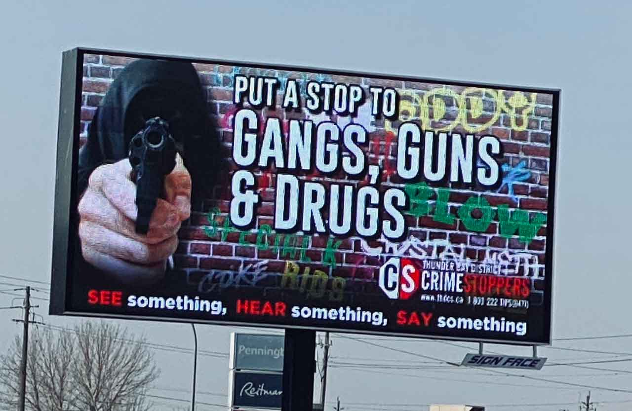 Crimestoppers guns gangs drugs crime TBPS Police