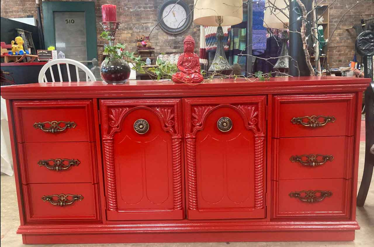 The Red Bicycle's Famous Red Furniture