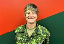 Sergeant Janet Butt is the first female Canadian Ranger Instructor in Ontario. credit Master Warrant Officer Carl Wolfe, Canadian Rangers