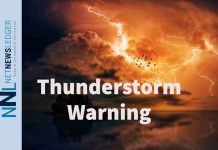 Severe Thunderstorm Alert: Hail and Heavy Rain Threat Thunderstorm Warning