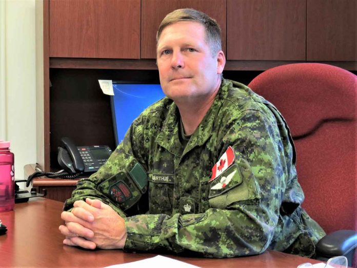 Lieutenant-Colonel Shane McArthur commands the Canadian Rangers in Northern Ontario. credit Sergeant Peter Moon, Canadian Rangers