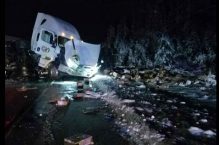 Transport Truck Accident Highway 17 Near Highway 102 – Nov 12 2021 – Facebook