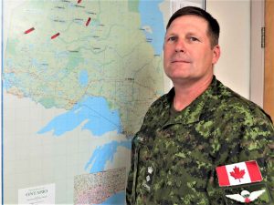 Lieutenant-Colonel Shane McArthur commands the Canadian Rangers of Northern Ontario. credit Sergeant Peter Moon, Canadian Rangers