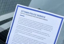 Ottawa Police Notice to Protestors: “You Must Leave the Area Now” Ottawa Police Notice to Protestors