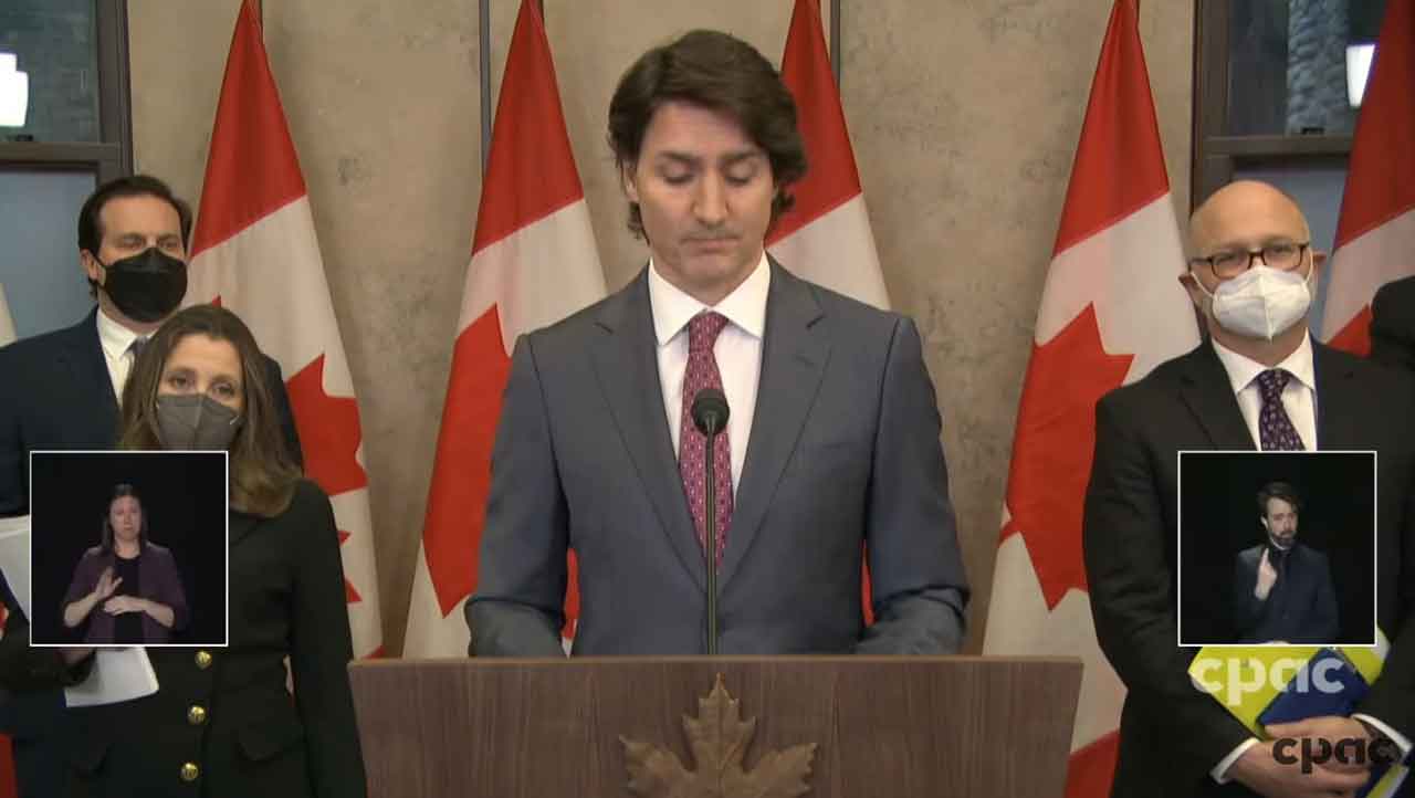 Prime Minister Justin Trudeau evokes Emergencies Act
