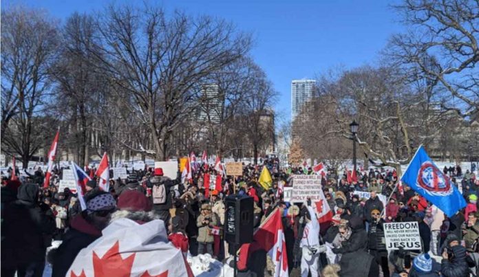 Protest at Queen's Park - Facebook