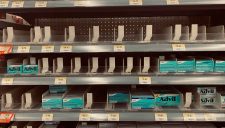 Pharmacy Shelves in Thunder Bay March 6 2022