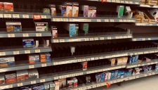 Pharmacy Shelves in Thunder Bay March 6 2022