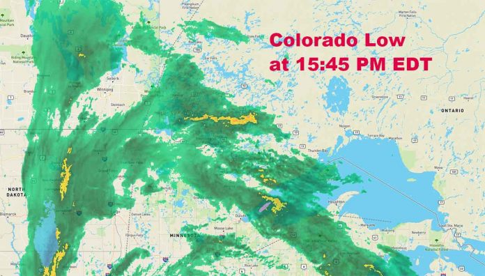 Colorado Low at 15:45 PM EDT