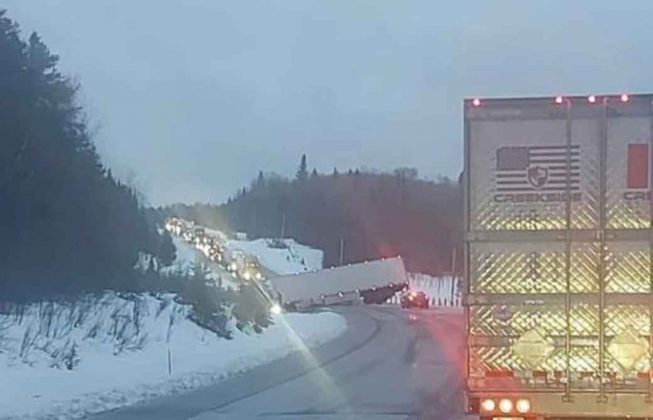 Highway 17 Remains Closed Near Ignace