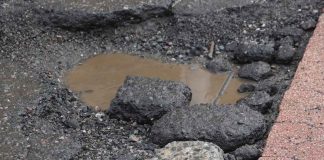 Thunder Bay – Winter Weather has Seriously Impacted Roads Park Street Pothole