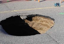 Update: River Street Remains Closed Between Algoma and College Streets River Street Sinkhole May 5 2022