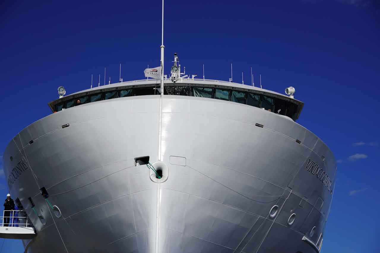 From the front...Viking Cruise ship Octantis ©2022 NetNewsLedger