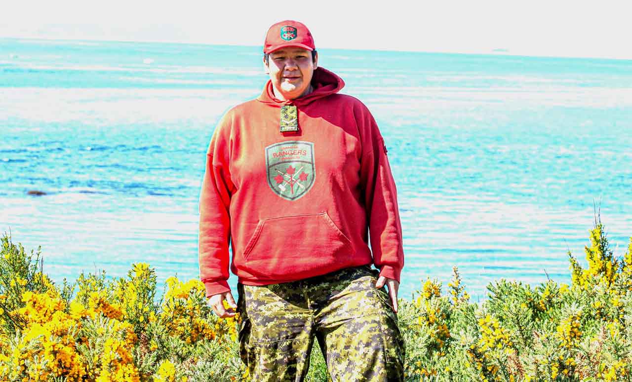 Ranger Conrad Kamenawatamin of Bearskin Lake learned from training with Rangers from other provinces. credit Lt. Conrad Olea-Ortega