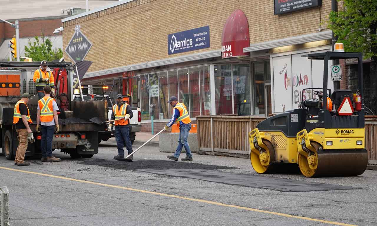 Red River Road Repairs June 16, 2022